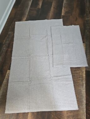 Modern Threads "Cobblestone" Waffle Weave Bath Towel And Hand Towel Set